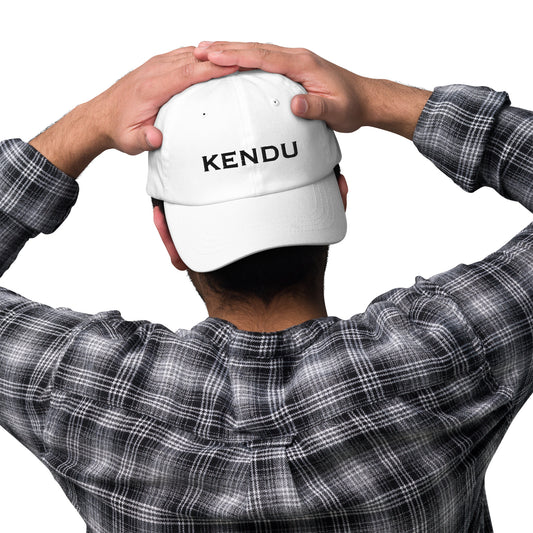 Unisex Kendu Dad Hat, White